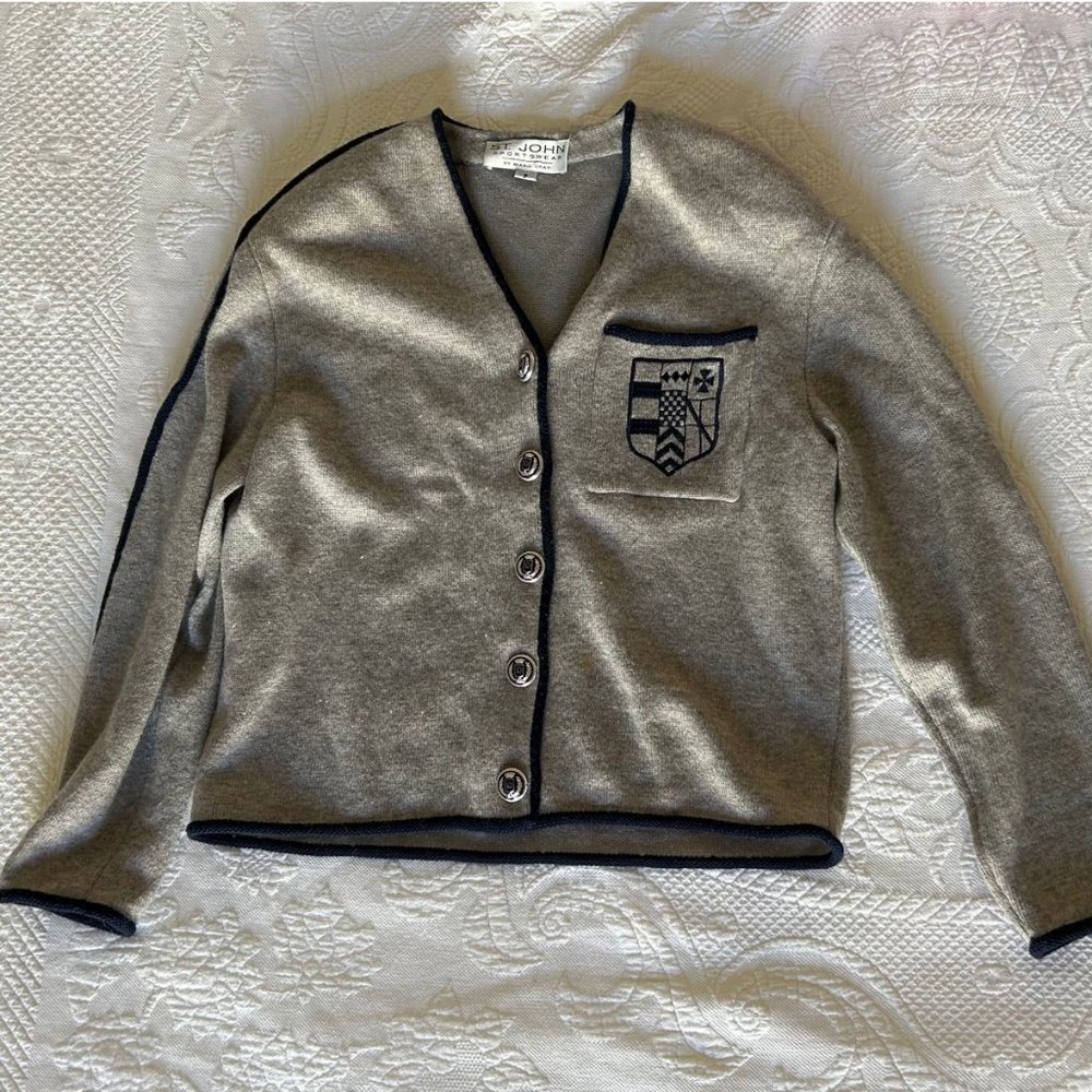 VINTAGE St. John Sportswear Wool Cardigan